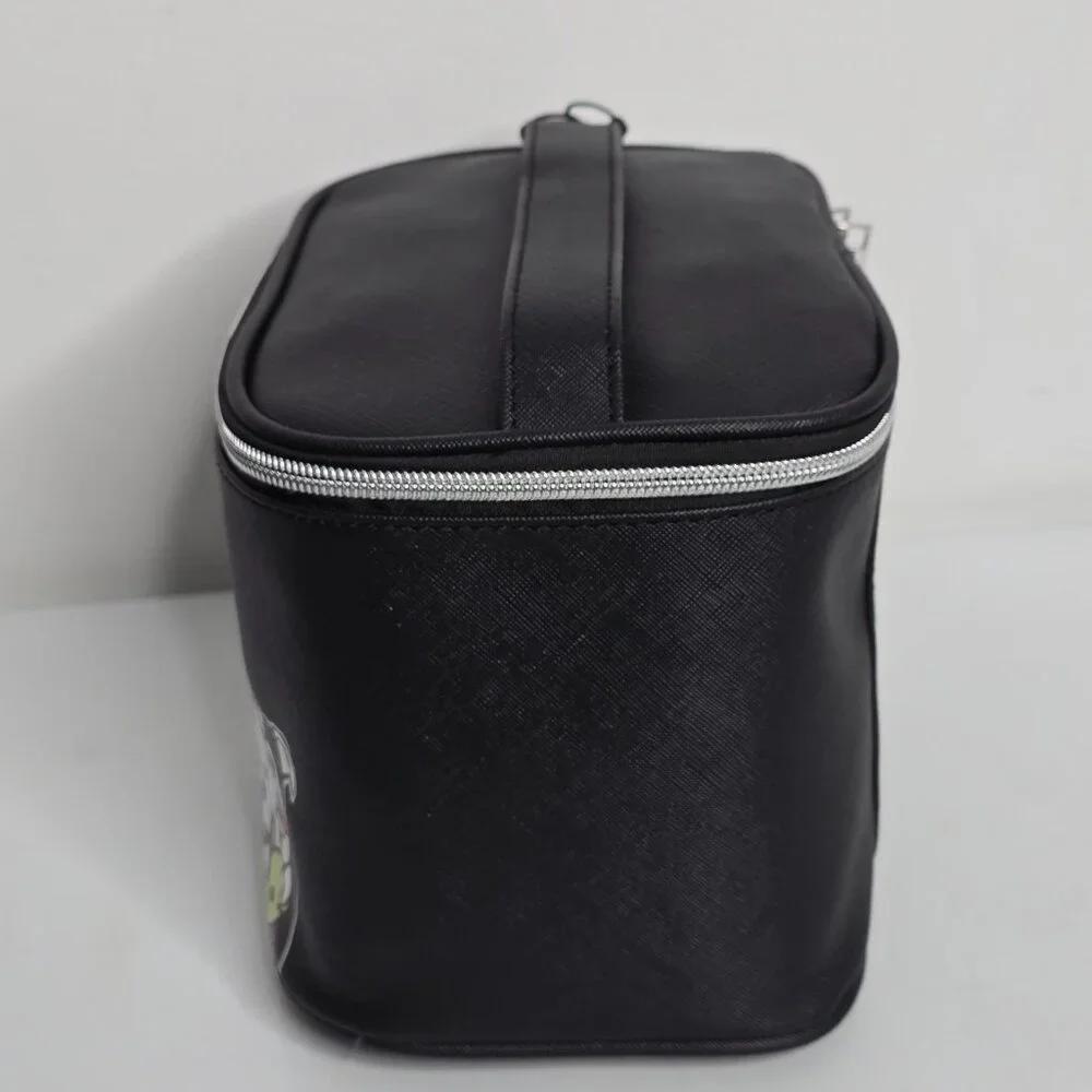 Marc Tetro Dog Family Black Cosmetic Travel Makeup Bag Tote NEW All My‎ Dogs